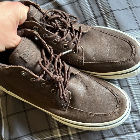 Sperry Halyard High-Top Sneaker in Dark Brown NWOT - Picture 15 of 15